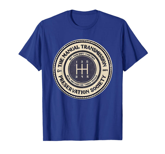 5 speed the manual transmission preservation society T-Shirt