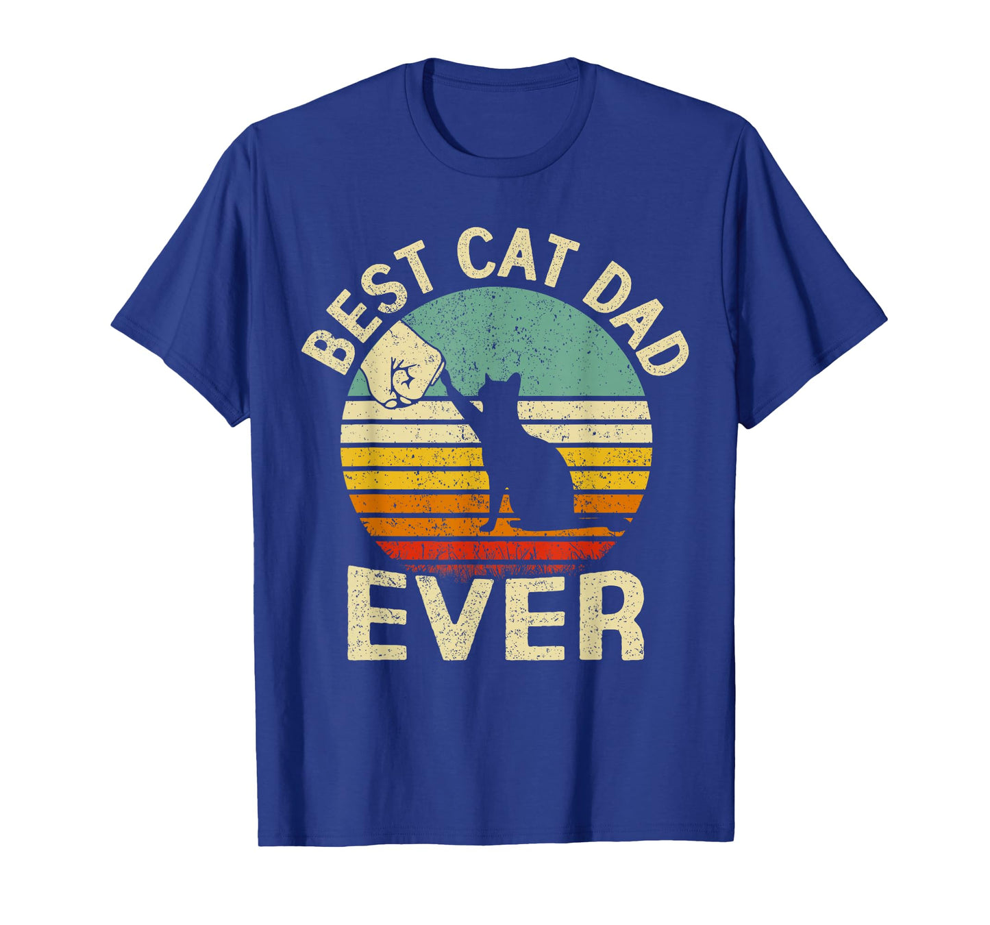 Men Best Cat Dad Ever Funny Cat Lover Gift Father's Day T-Shirt