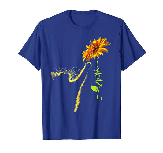 8647 Subtle Anti Trump 86 47 Sunflower Cat Lovers Feminist T-Shirt