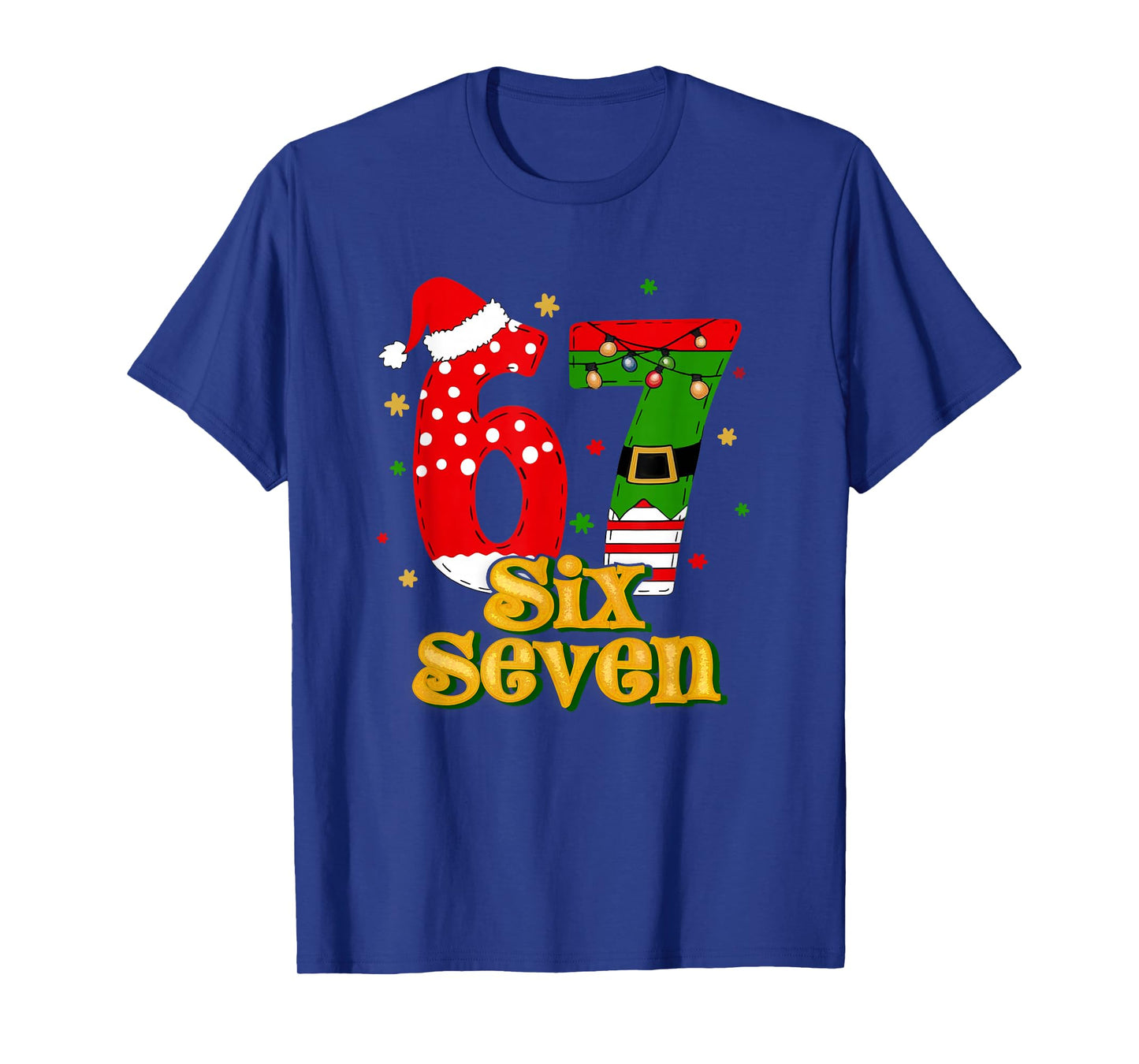 67 Mas Meme Candy Cane Six Seven Kids Men Women Christmas T-Shirt