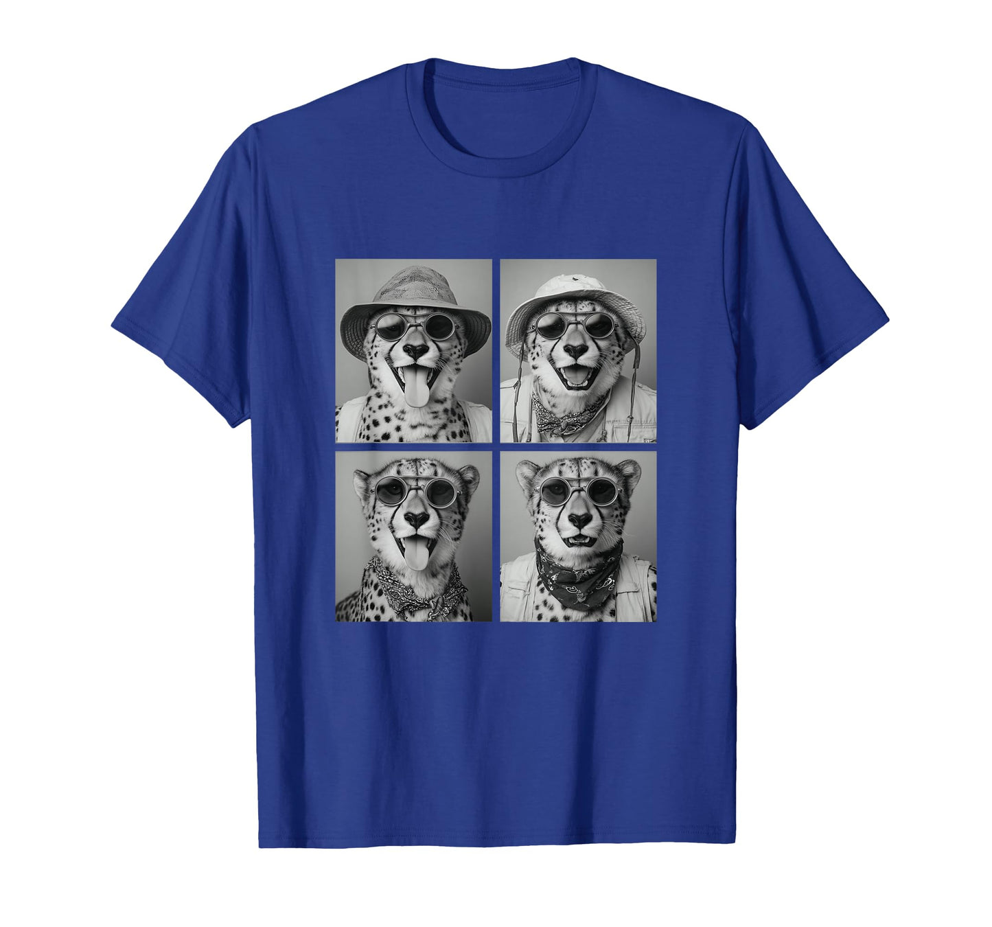 Funny Cheetahs with Sunglasses Safari Animals African Zoo T-Shirt