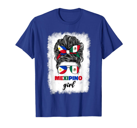 Mexipino Half Mexican And Filipino Mexico Philippines Flag T-Shirt