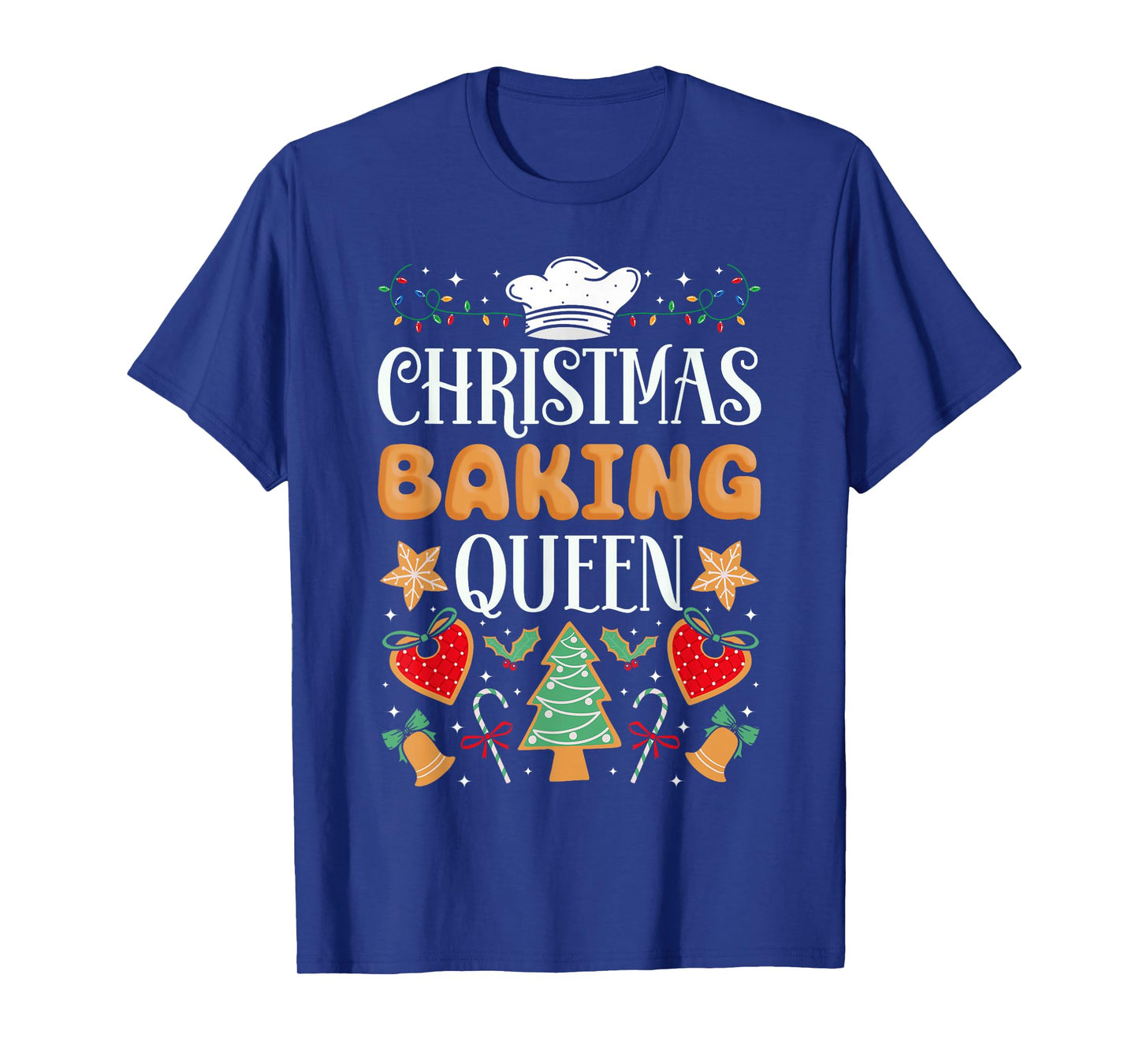 Bake Baking Christmas Gingerbread Man Queen Christmas Baking T-Shirt