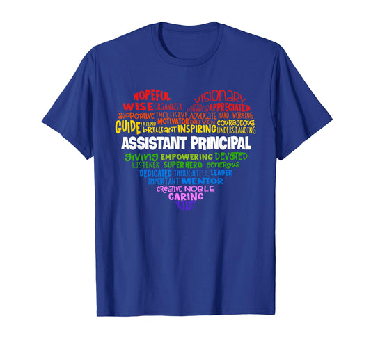 Assistant Principal Cute Heart Shirt Back to School T-Shirt