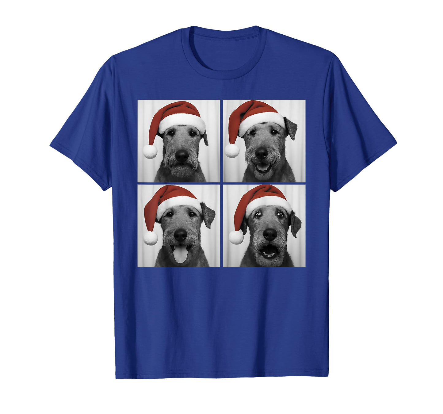 Funny Christmas Airedale Terrier Santa Dog Lover Photo Booth T-Shirt