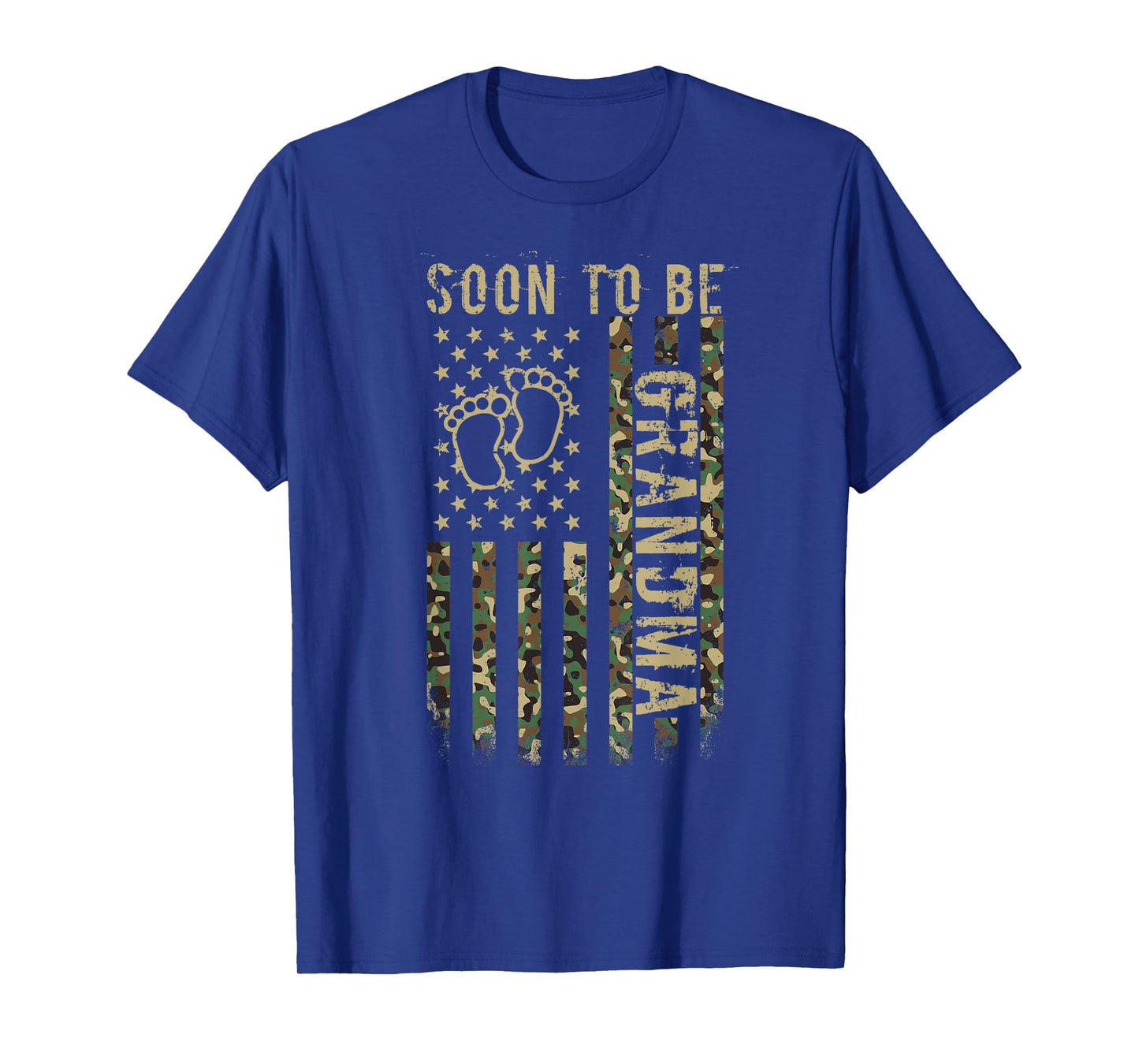 Soon To Be Grandma American Flag Camouflage Grandma Camo T-Shirt