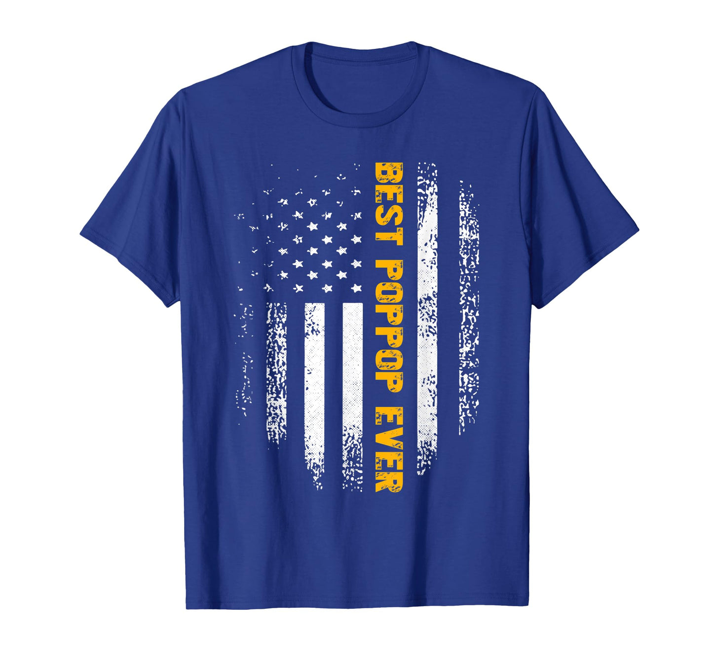 Mens Vintage Best Poppop Ever American Flag Father's Day Gift T-Shirt