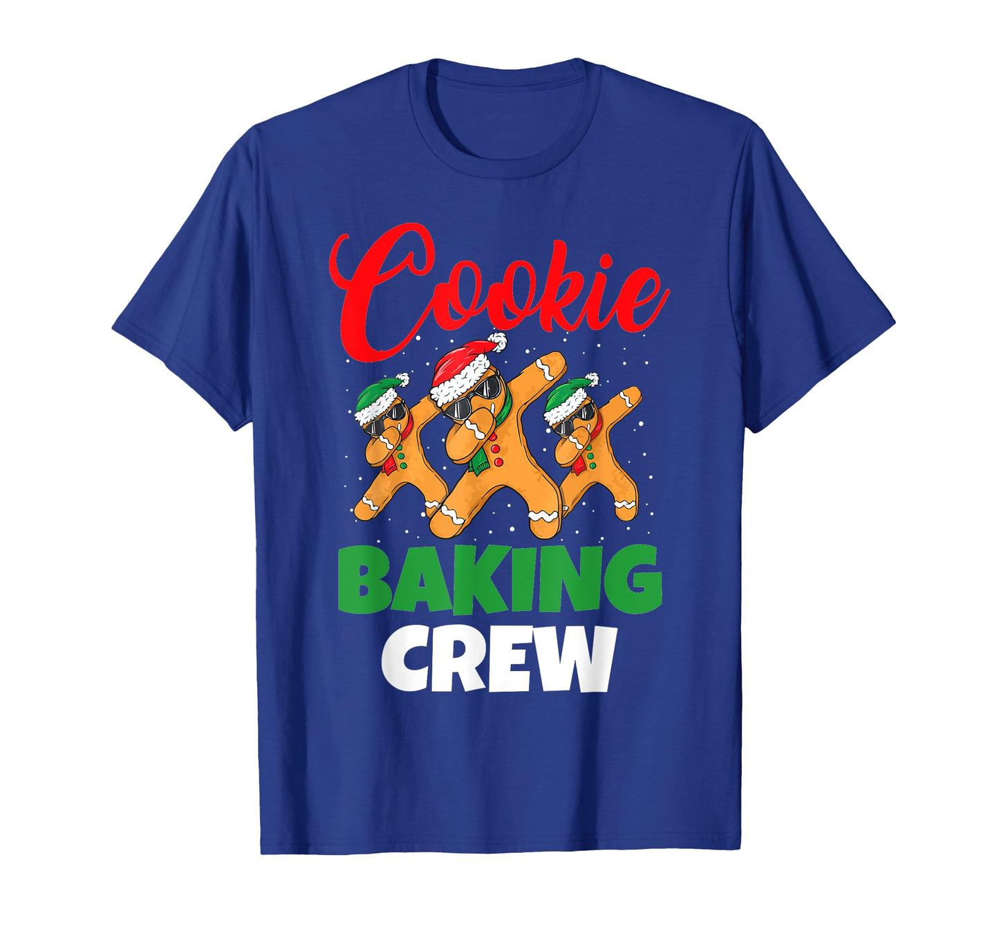 Cookie Baking Crew Dabbing Gingerbread Men Christmas Hats T-Shirt