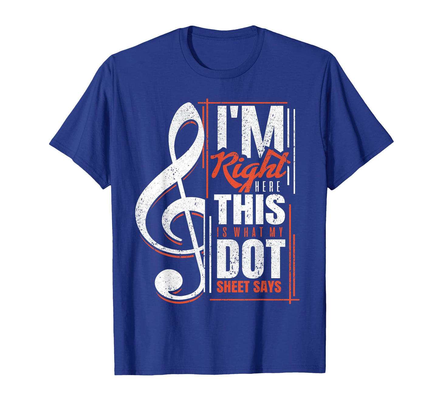 Funny Marching Band T Shirts Dot Sheets Music Drill Practice T-Shirt