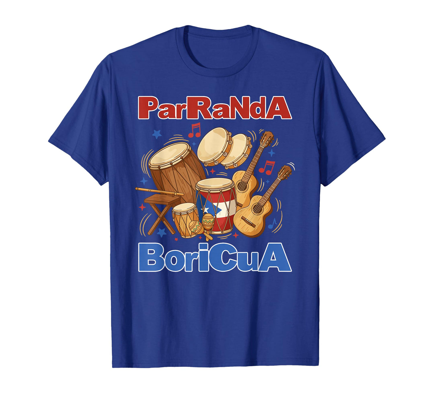 ParRaNdA Boricua Puerto Rican Christmas Music Holiday T-Shirt