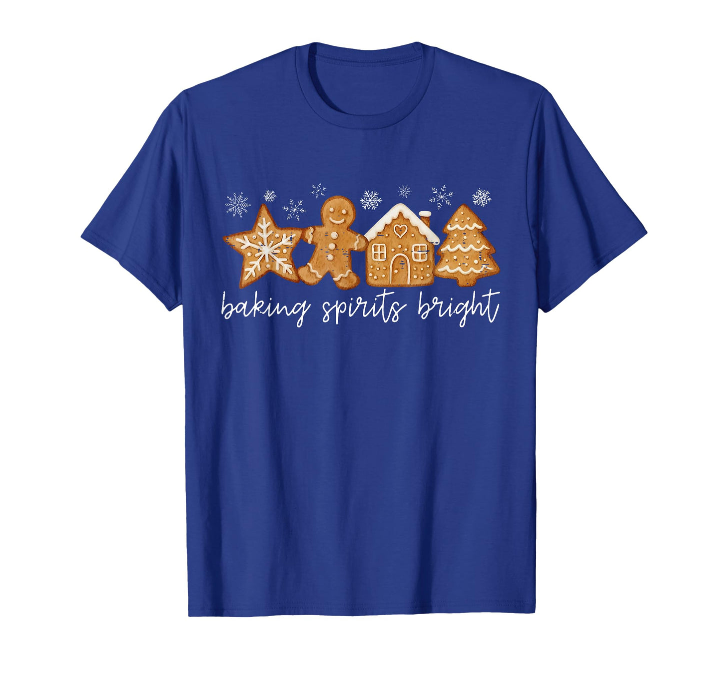 Baking Spirits Bright Gingerbread Cookie Christmas Holiday T-Shirt