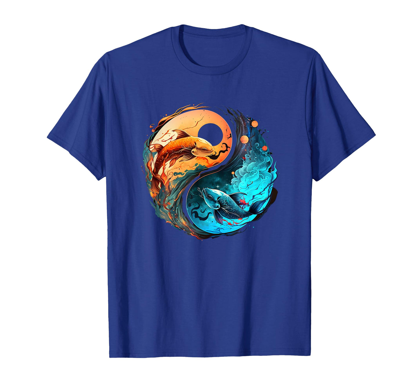 Pisces Horoscope Yin-Yang Symbol Zodiac Sign T-Shirt