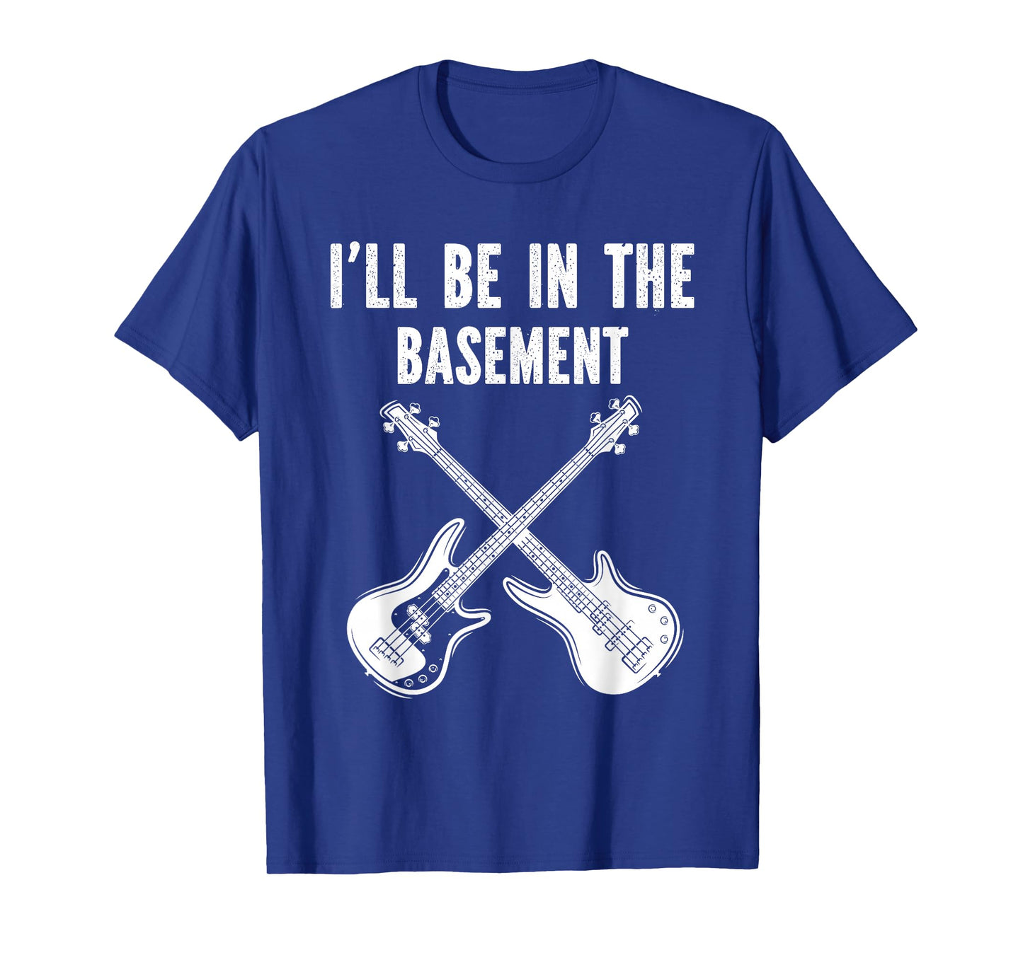 I'll Be In The Basement Vintage Guitar Band Guitarist Tee T-Shirt
