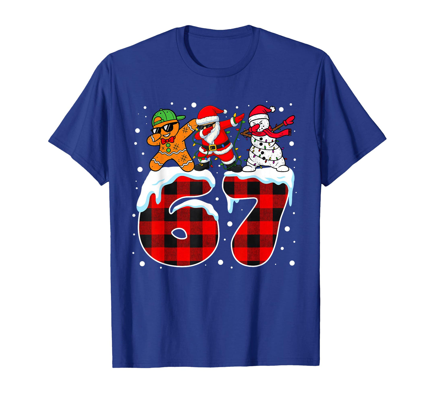 Trending Christmas Funny 67 Meme Six Seven Dabbing Santa Boy T-Shirt