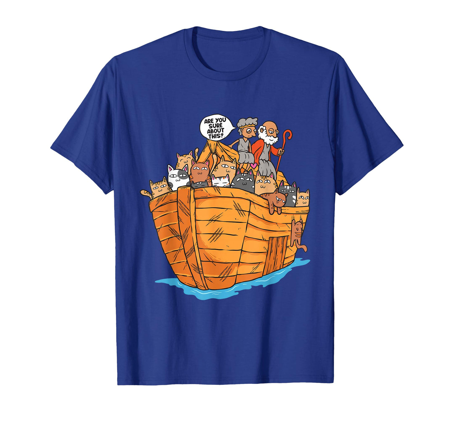 Noah's Ark Boat with Cats Religious Christian Cat Lover T-Shirt