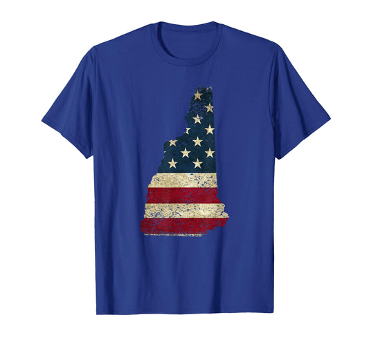 Patriotic State of New Hampshire USA Flag for Men Women Kids T-Shirt