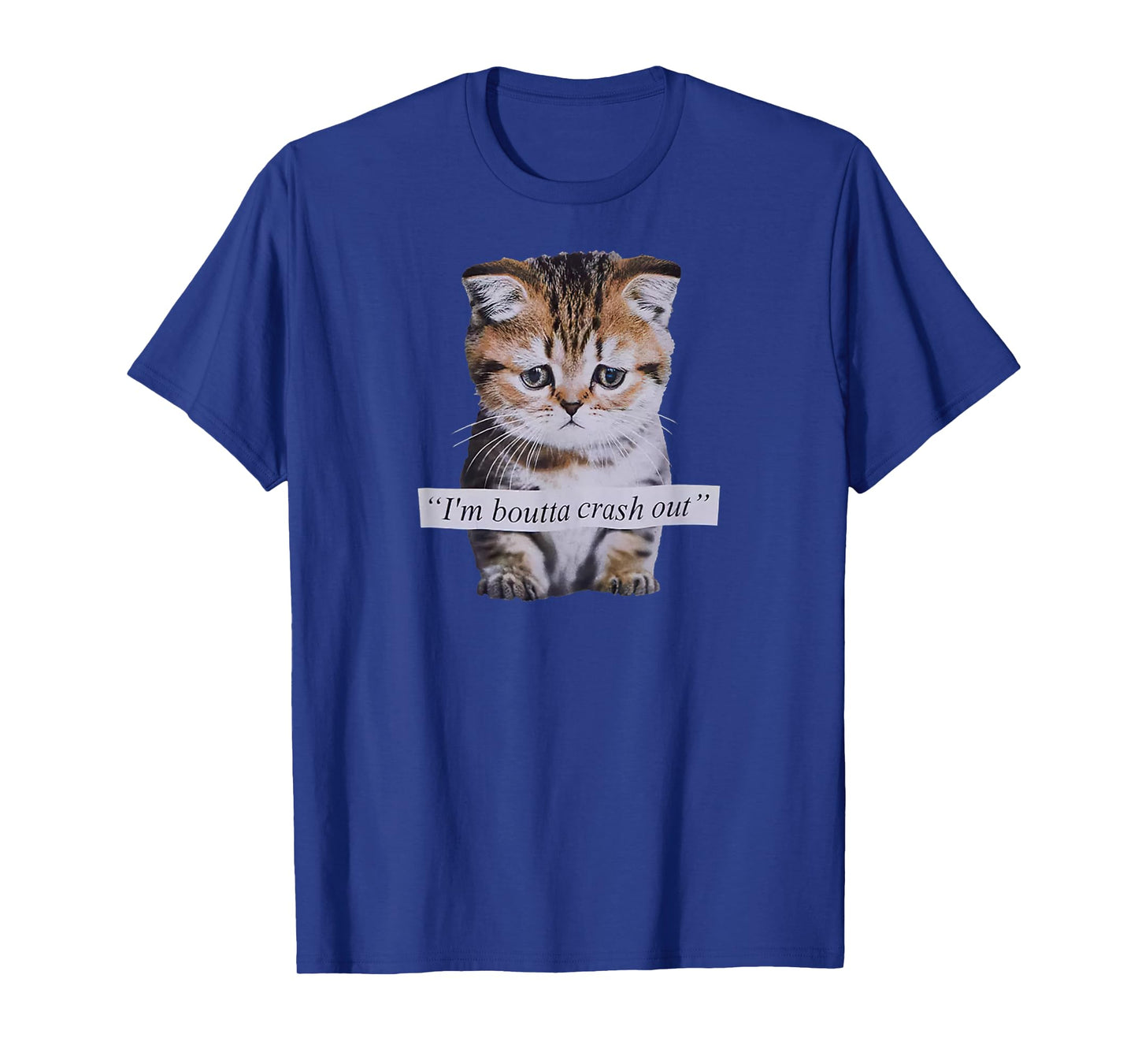 I'm Boutta Crash Out Funny Sarcasm Quotes Meme Cat Humorous T-Shirt