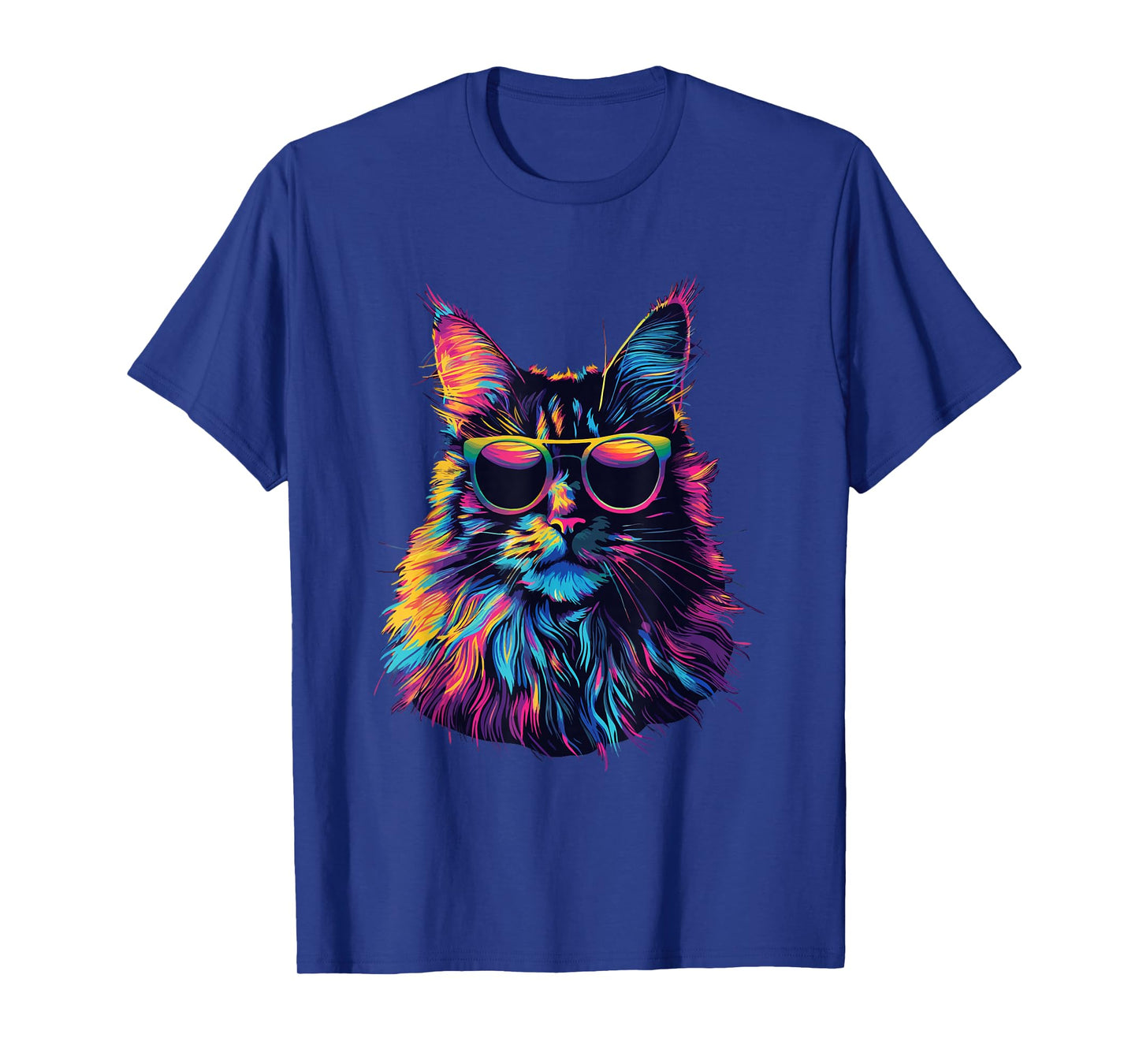 Maine Coon Cat Lovers Design Pop Art Funny Maine Coon Cat T-Shirt