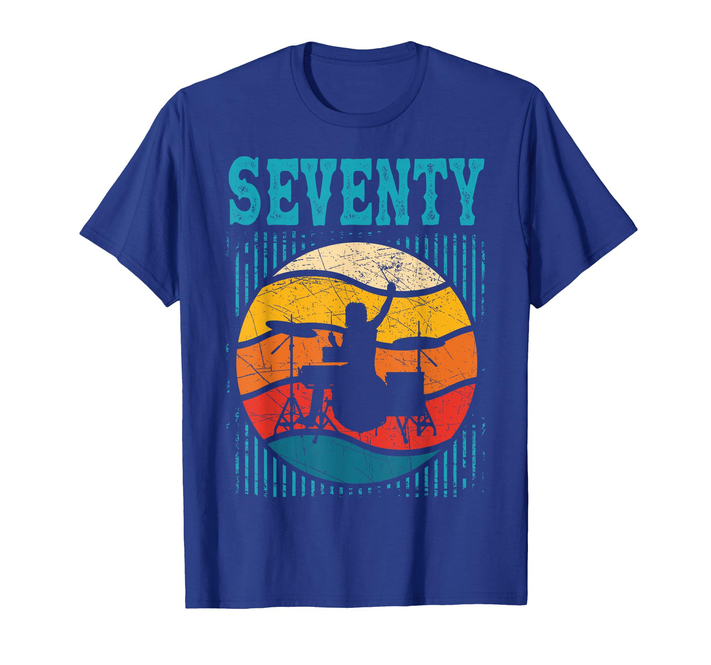 70 Year Old Shirt 70th Birthday Man Drummer Drums Drumming T-Shirt