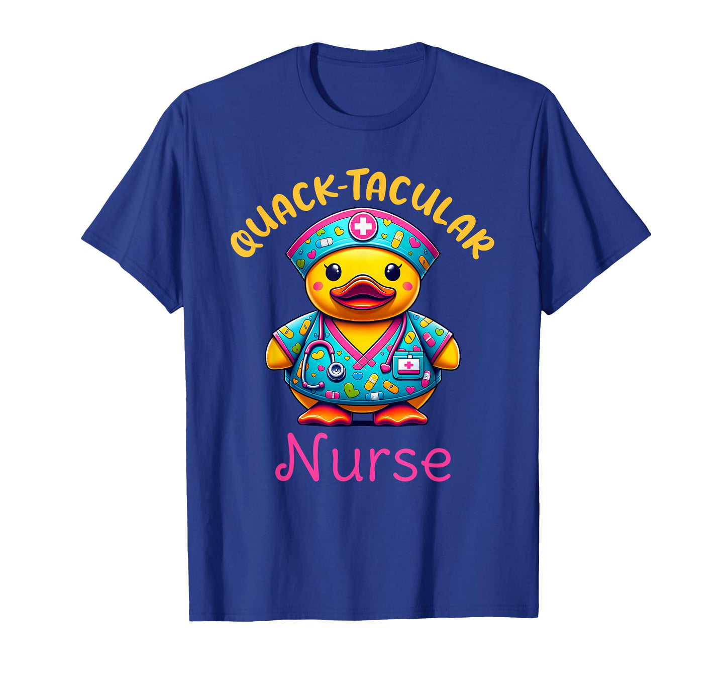 Cute Rubber Duck Registered Nurse Medical "Quack-tacular" T-Shirt