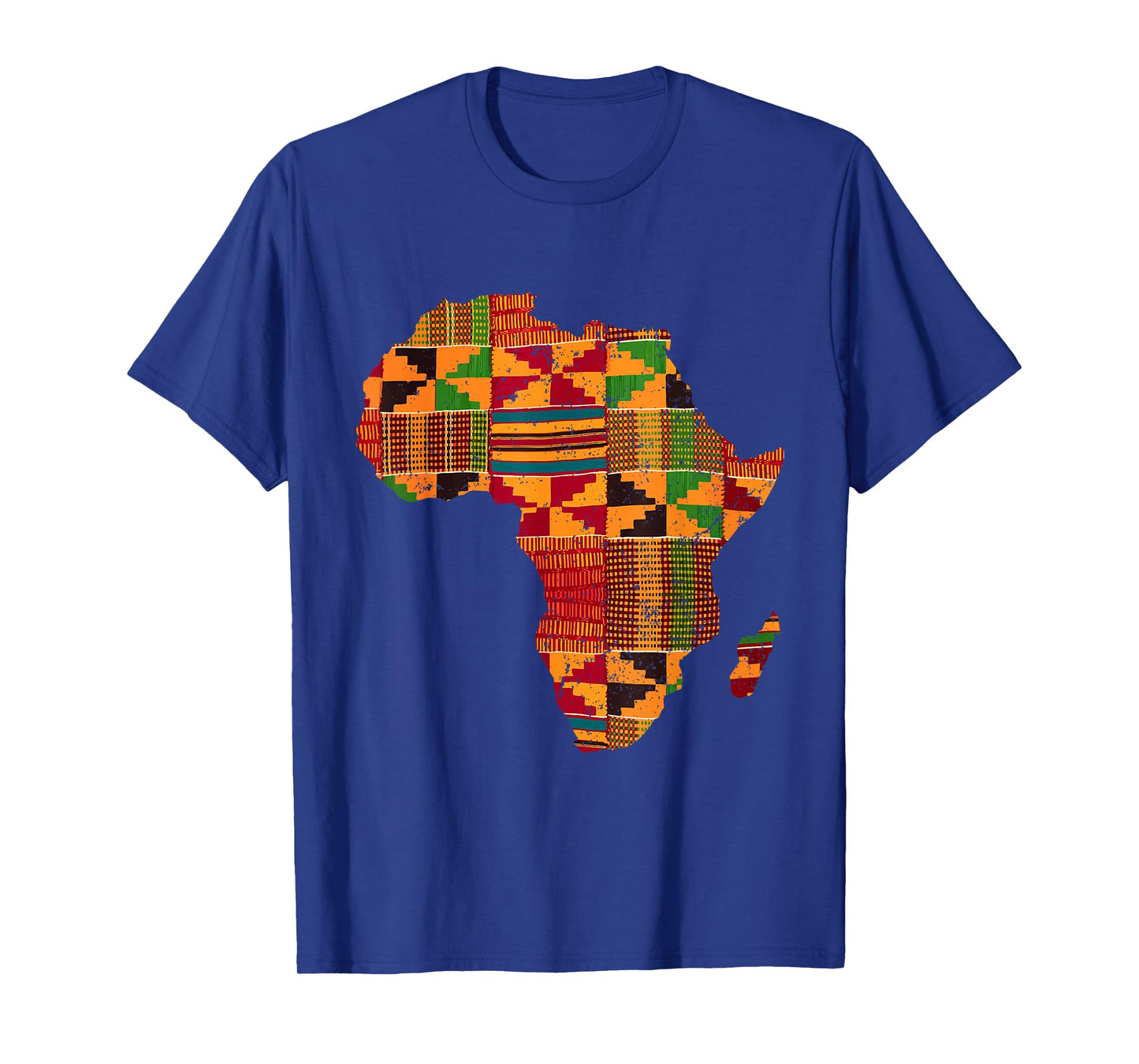 Cool Africa Map Kente Cloth Gift for Men Women African Lover T-Shirt Small