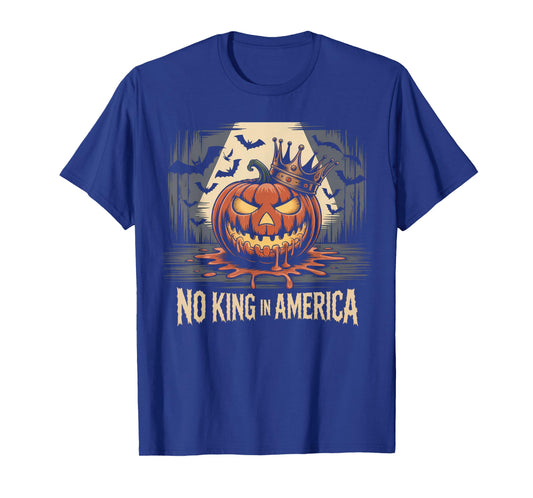No Kings in America Since 1776 Distressed USA Flag Vintage T-Shirt