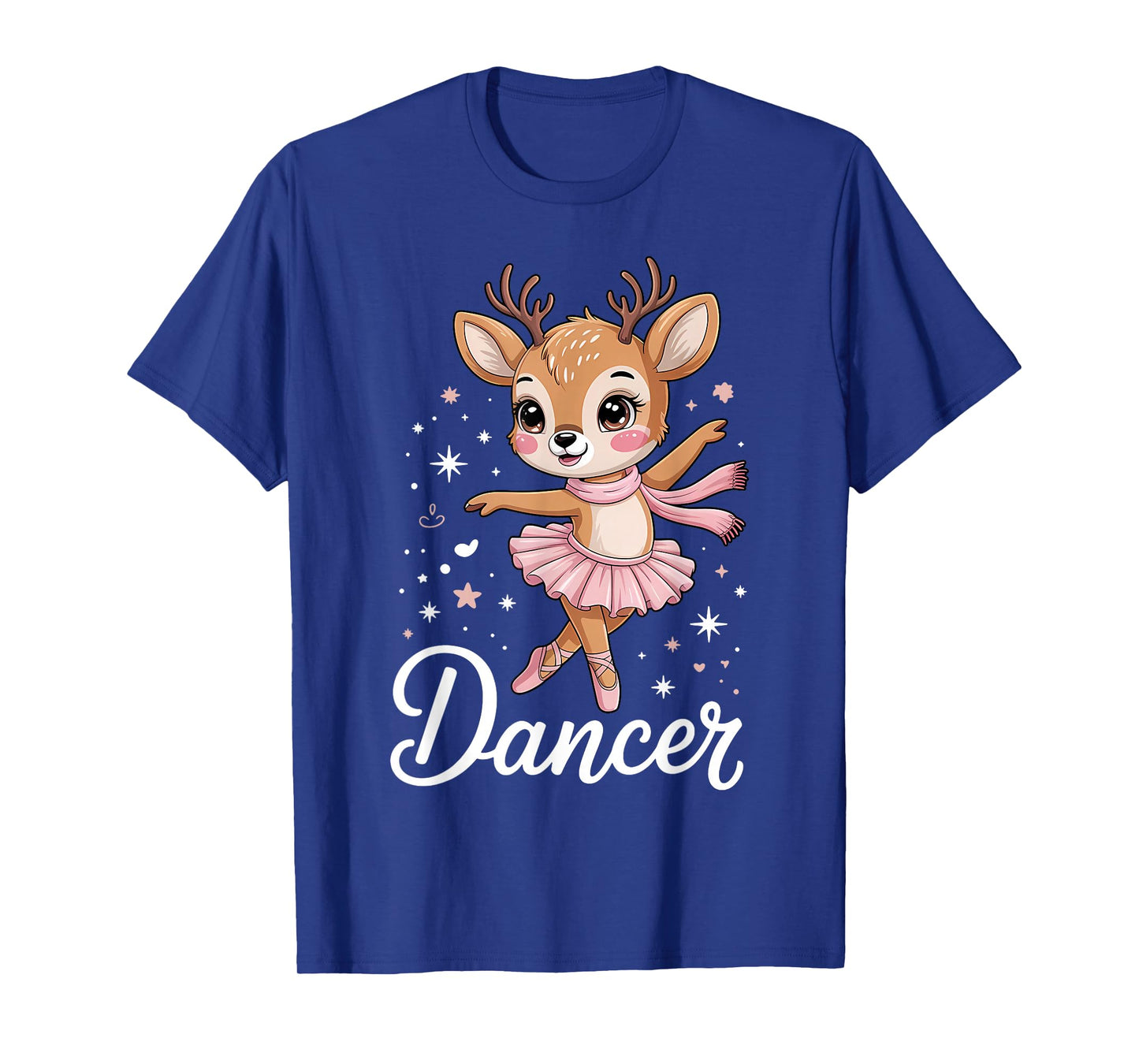 Cute Christmas Ballet Deer Dancer Reindeer Dancing Teacher T-Shirt