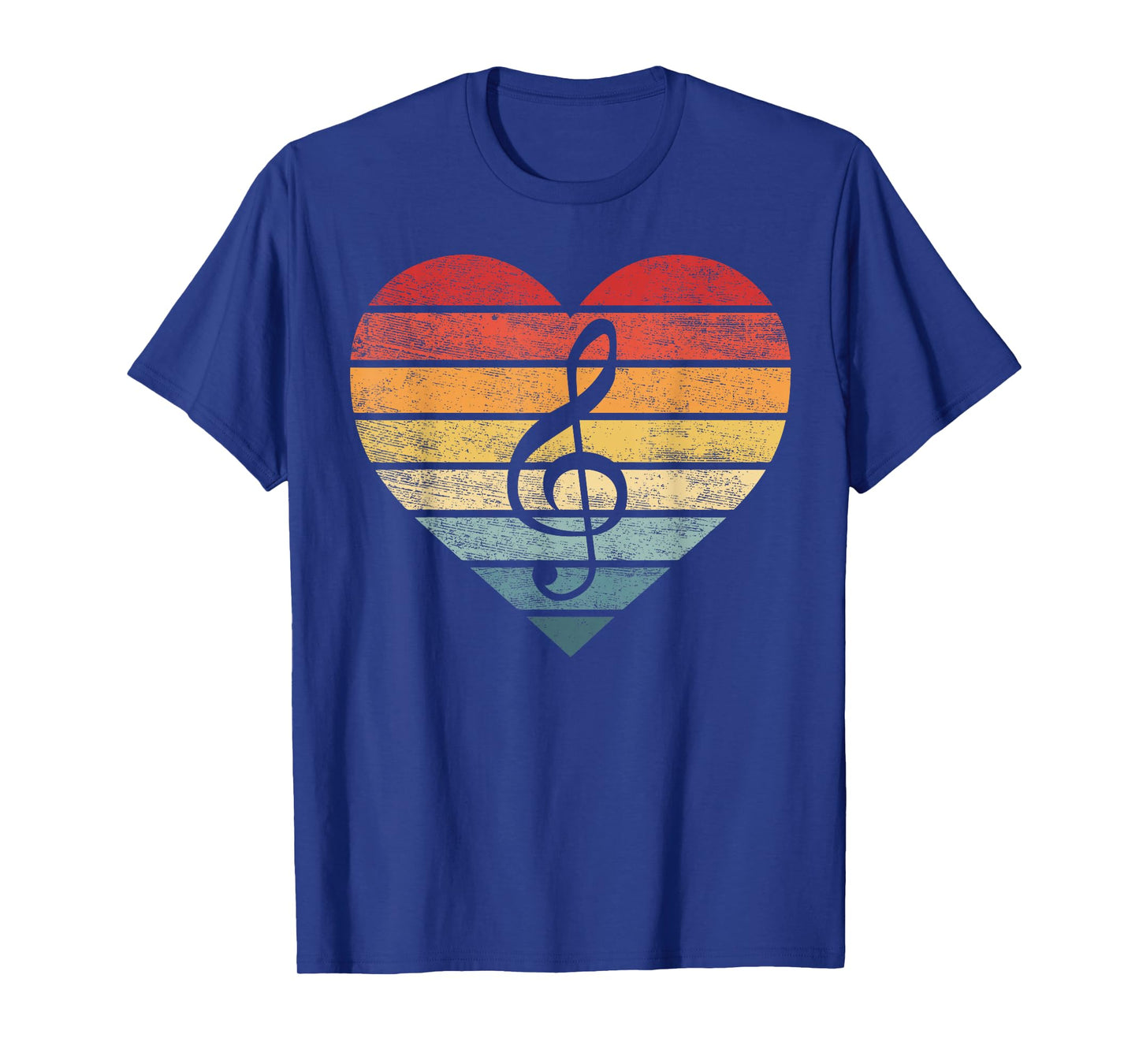 Music Teacher Gifts Retro Sunset Note Music School Musician T-Shirt