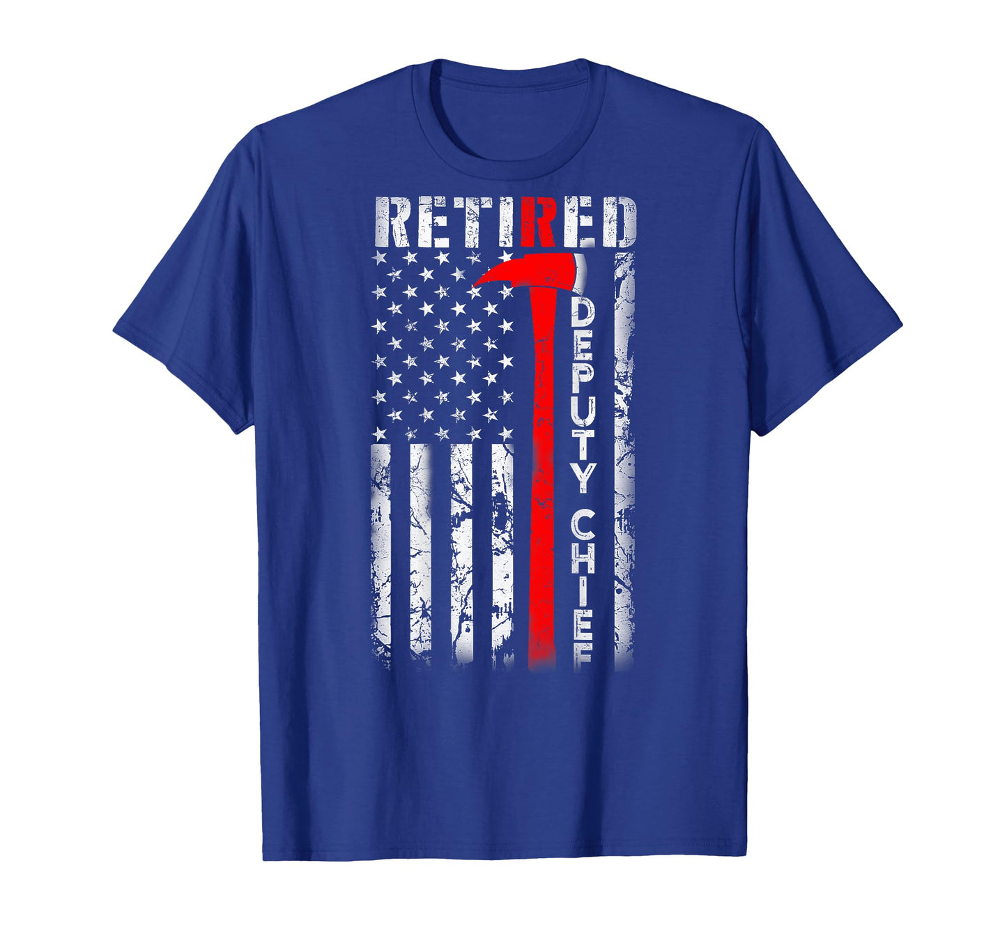 Retired Deputy Fire Chief American flag Retirement gifts T-Shirt