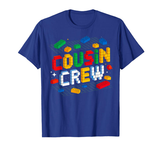 Cousin Crew Master Builder Building Bricks Blocks Family Toy T-Shirt
