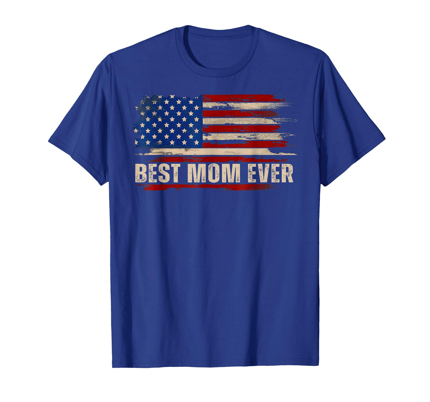 Vintage Best Mom Ever American Flag Mother's Day T-Shirt