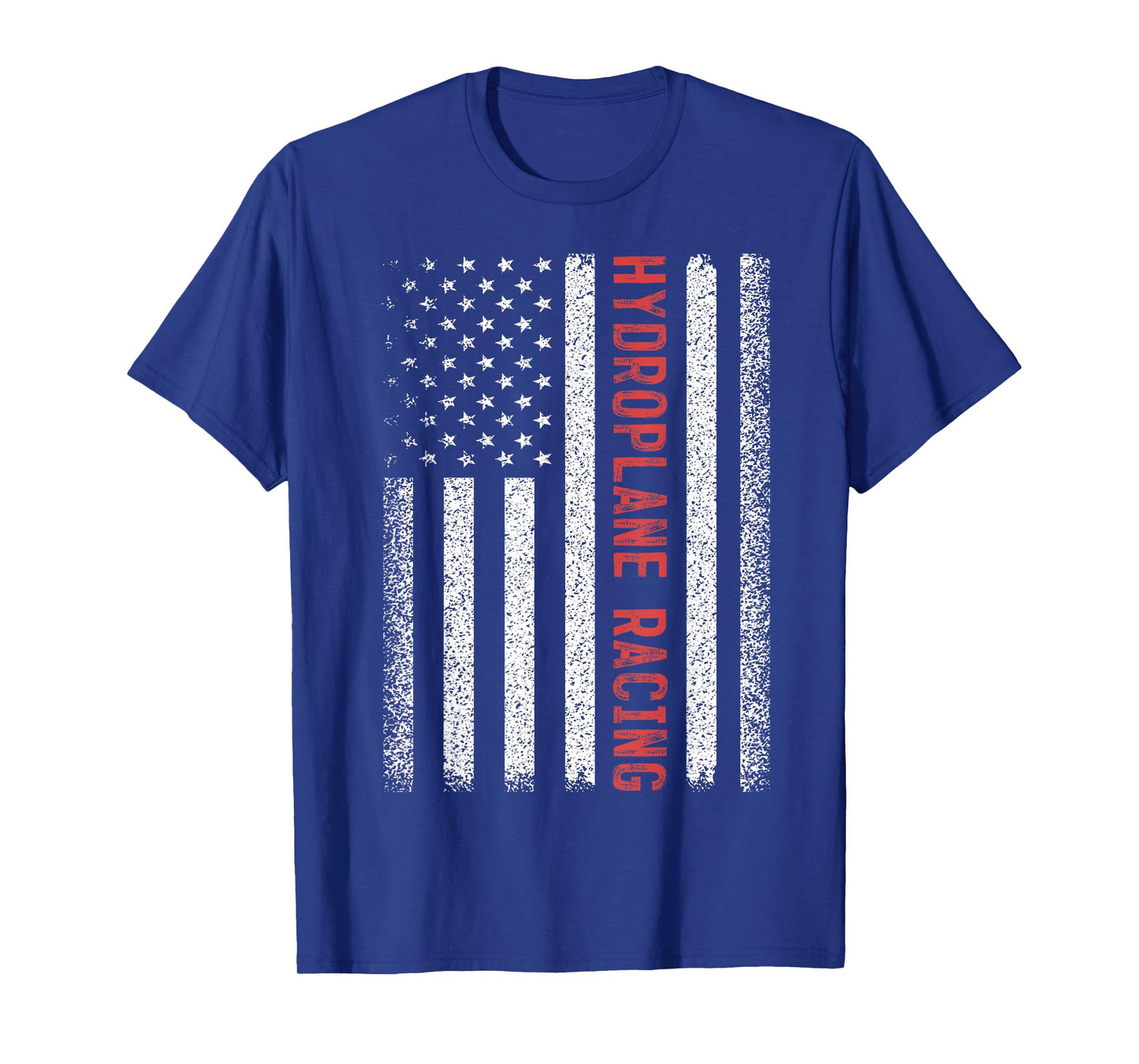 Hydroplane Racing American Flag 4th of July T-Shirt