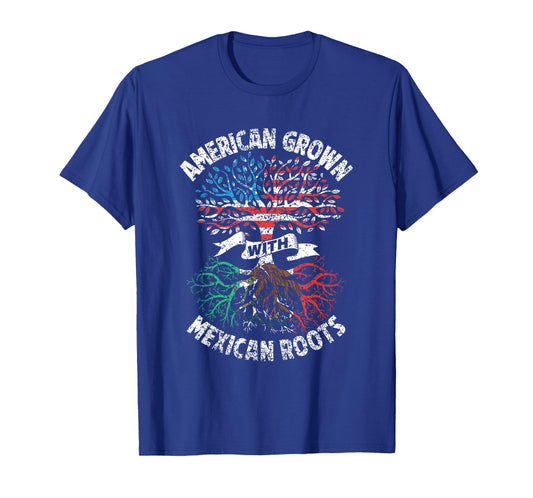American Grown with Mexican Roots USA Mexico T-Shirt