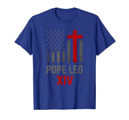 First American Pope Leo XIV Catholic Religious Men Women T-Shirt
