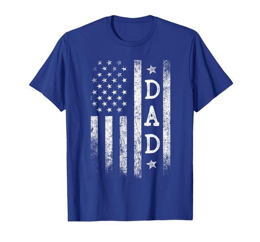 Dad American Flag Dad Gifts Patriotic Father's Day T-Shirt