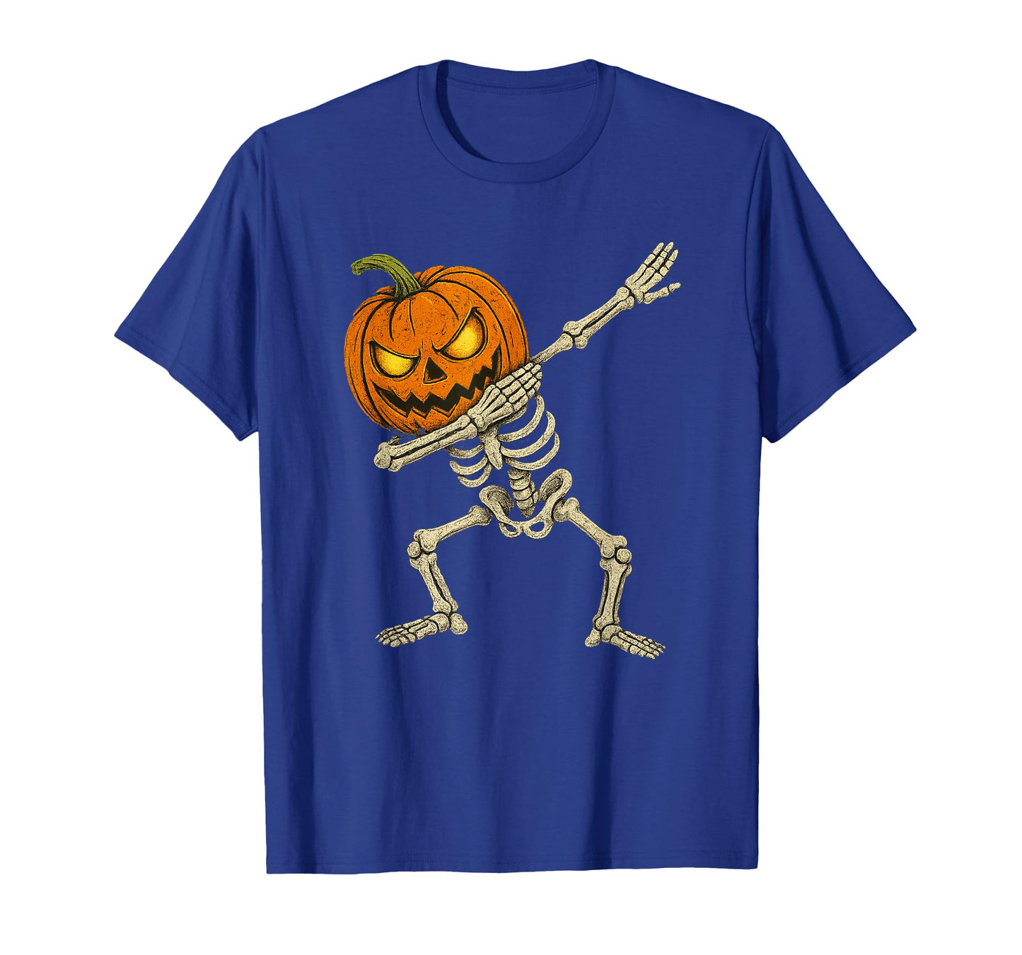 Halloween Boys Dabbing Skeleton Scary Pumpkin Jack O Lantern T-Shirt