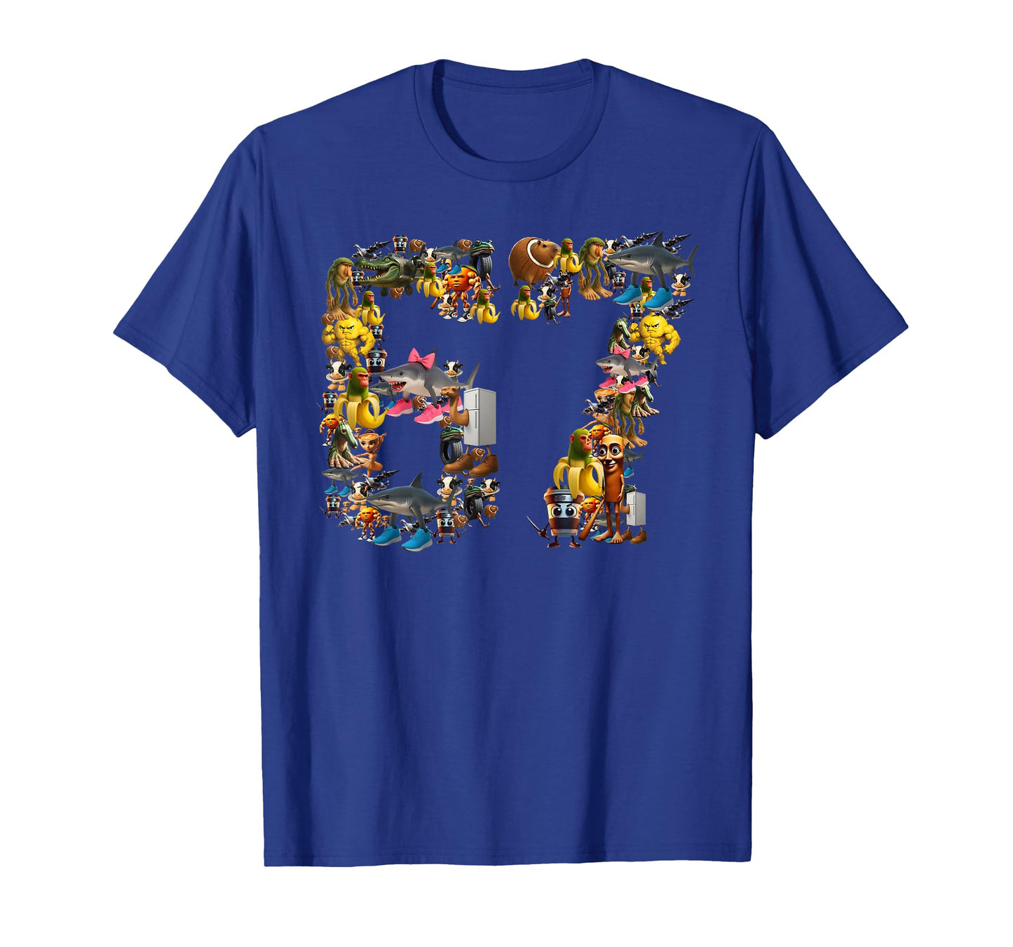 67 Six Seven Birthday Meme Viral Italian Brainrot Halloween T-Shirt
