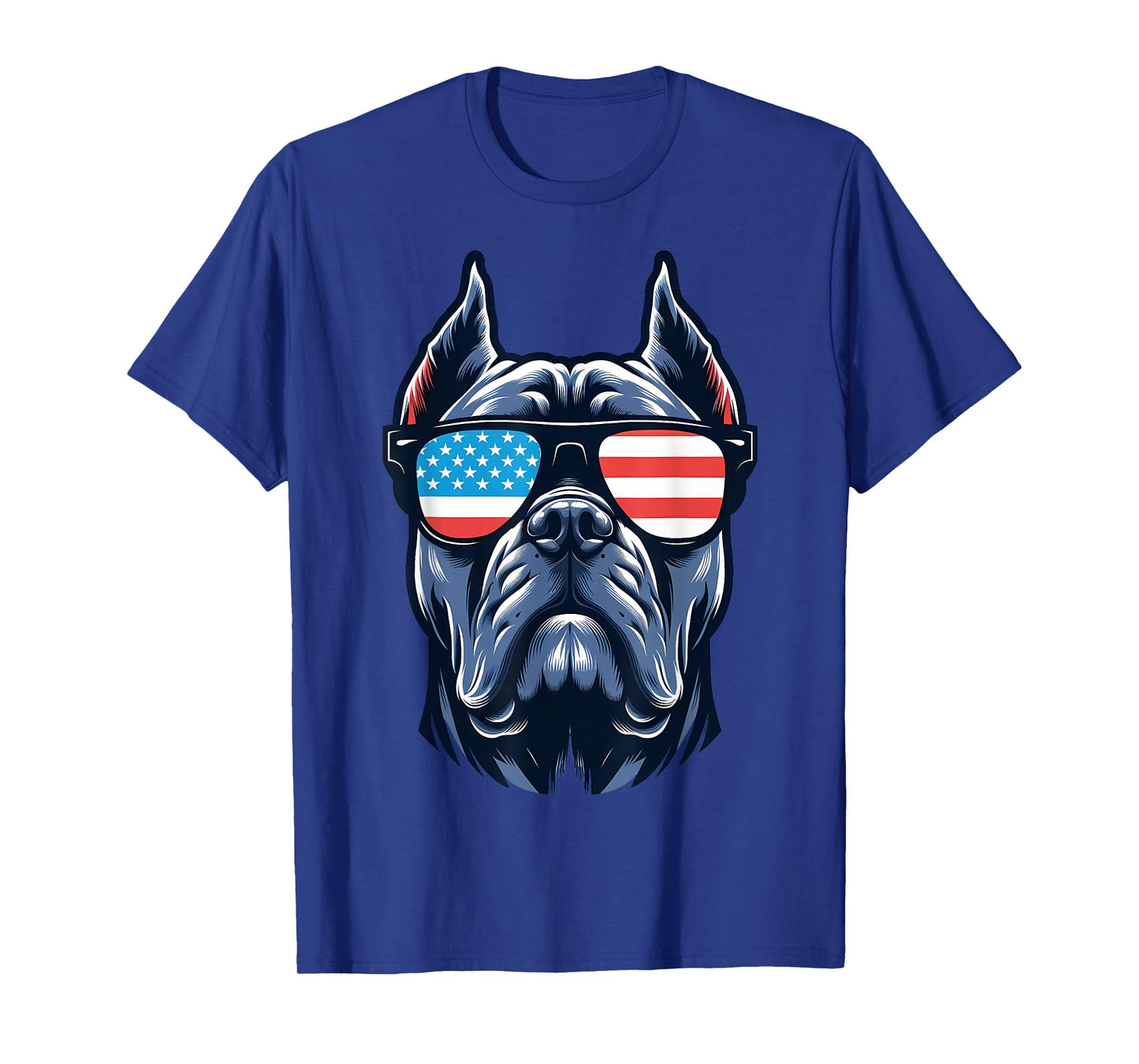 Cane Corso Patriotic American Flag USA Sunglasses Dog Women Kids Men T-Shirt