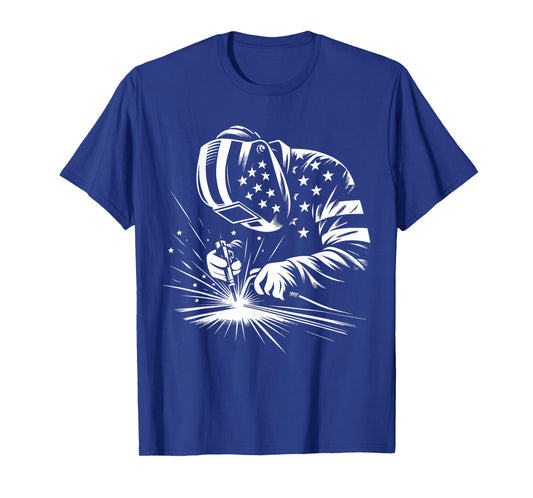 Welder American Flag USA Patriotic Welding Welder T-Shirt