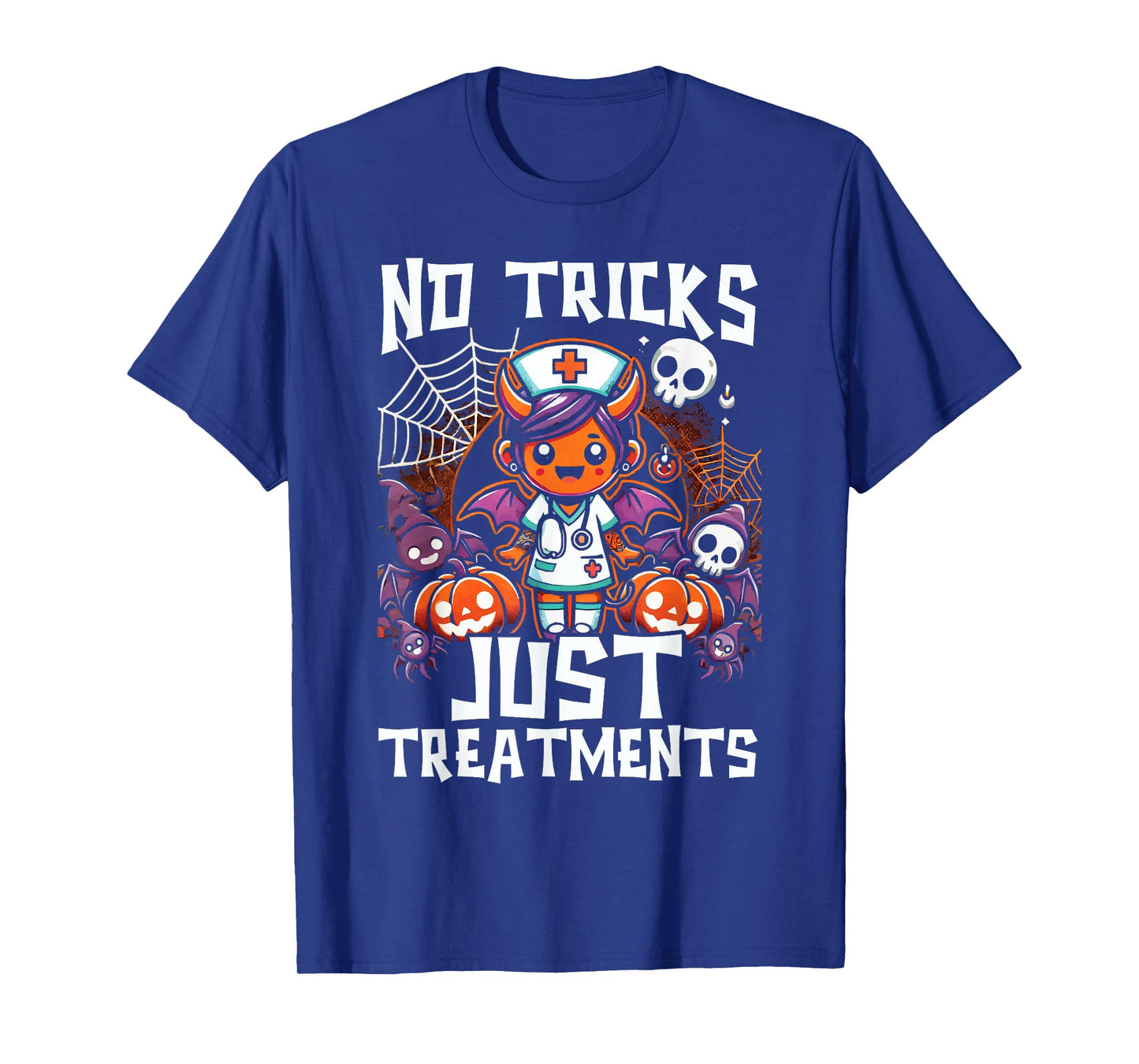 Addiction Nurse Halloween Spooky Nursing Trick Or Treat T-Shirt