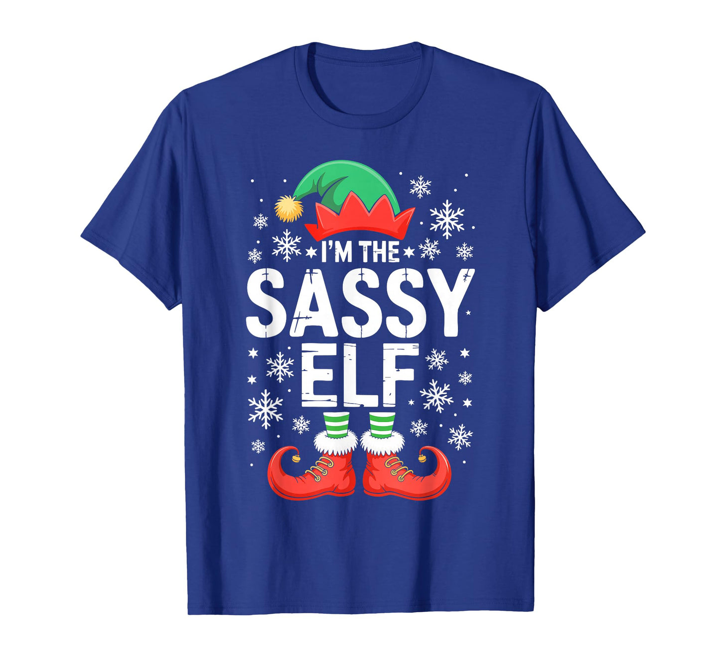 I'm The Sassy Elf Shirt Family Matching Christmas Costume T-Shirt