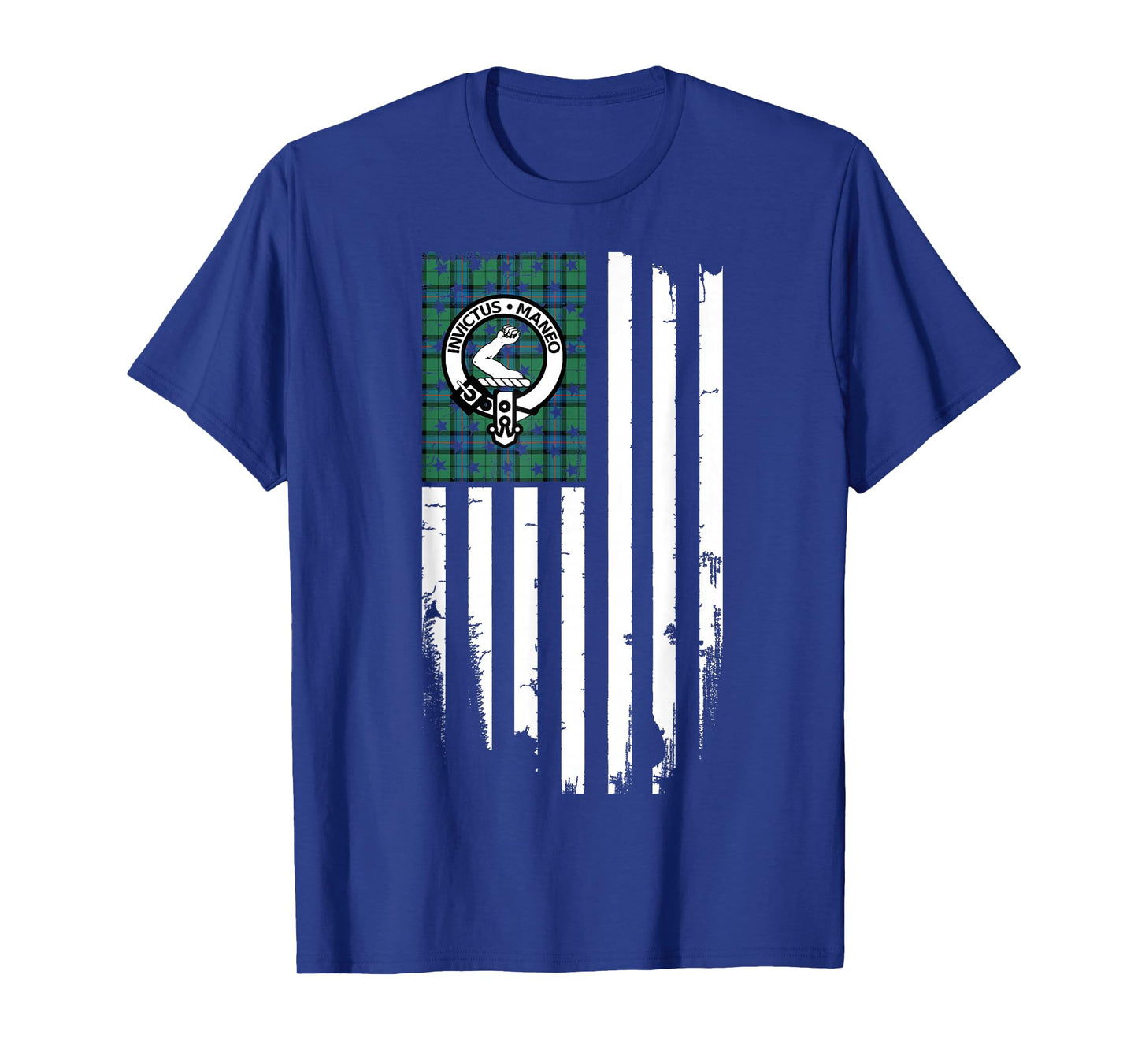 Scottish American Armstrong Clan & Stripes Flag T-Shirt