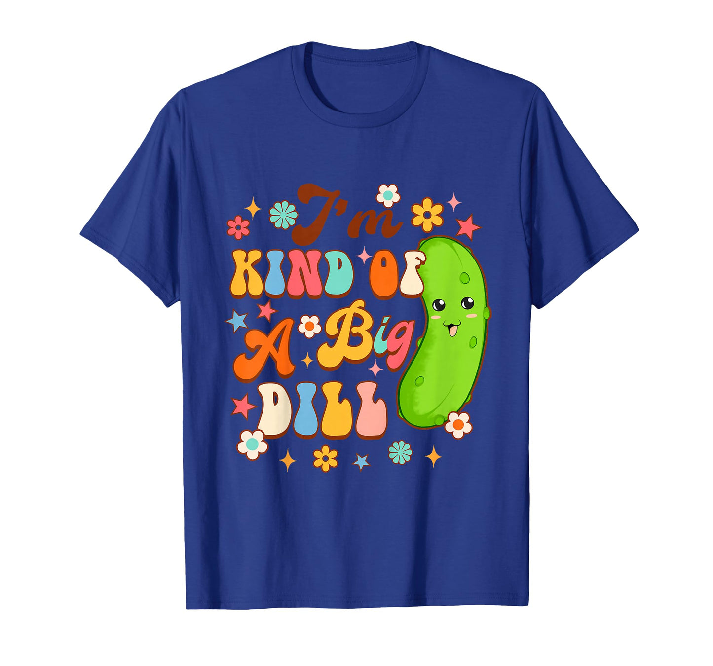 Kids Pickle Lover Cucumber Baby Shower I'm Kind Of A Big Dill T-Shirt