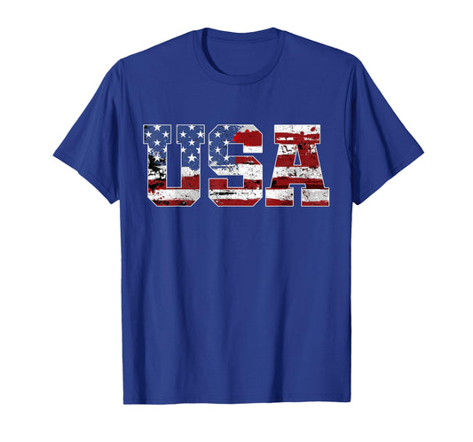 USA American Flag 4th of July T-Shirt