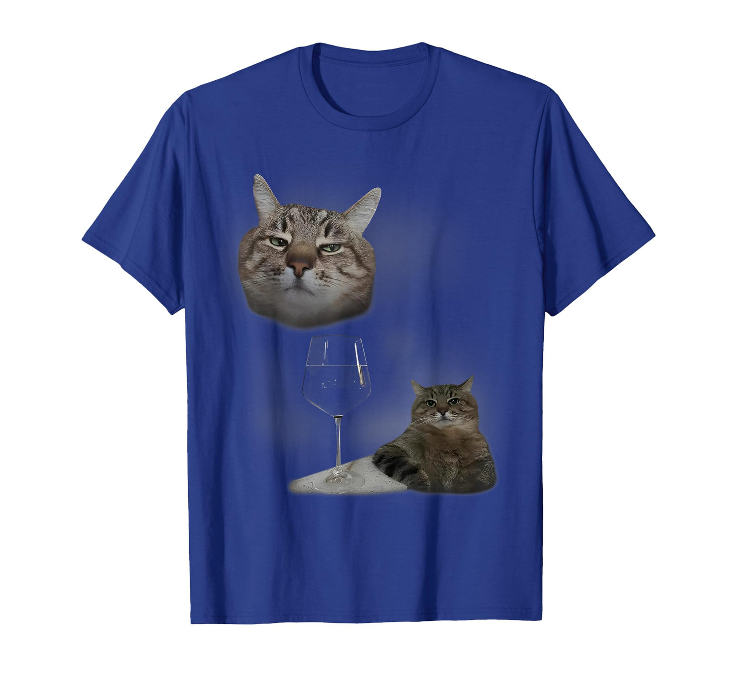 Funny Cat And Wine Art Cats Drinking Oddly Specific Meme T-Shirt