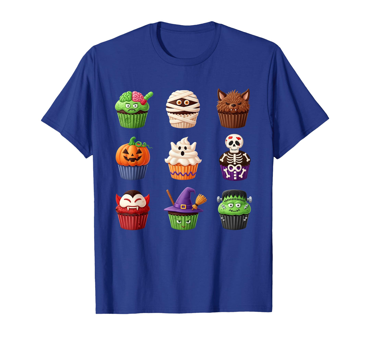 Cute Halloween Bakery Cupcake Dessert Men Women Boy Girls T-Shirt