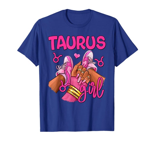 Taurus Girl Birthday Queen Women Sneakers Zodiac Sign T-Shirt