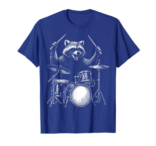 Raccoon Drummer Drum Kit T-Shirt