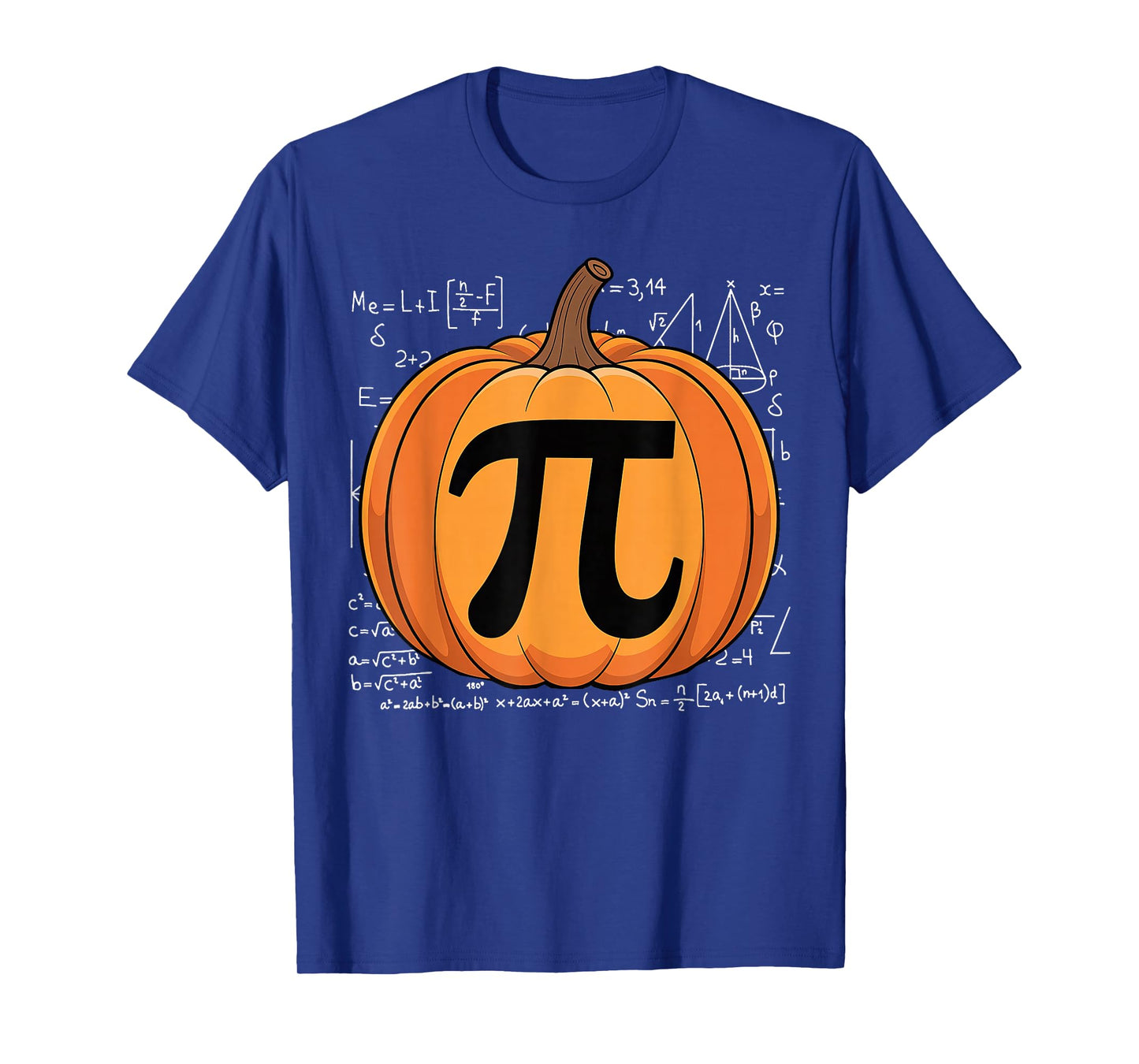 Pumpkin Pie Math Halloween Thanksgiving Pi Day T-Shirt