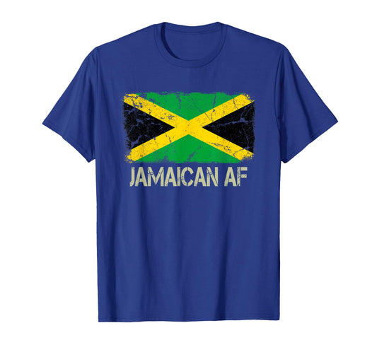 Jamaican AF Flag Funny Jamaican American Family Heritage T-Shirt